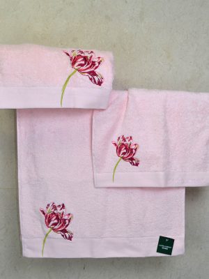 Πετσέτες Σετ τριών τεμαχίων LAURA ASHLEY Gosford Blossom Pink