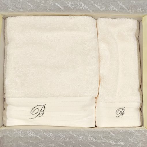 πετσέτες-σετ-2-τεμαχίων-blumarine-swarovski-crociera-perla